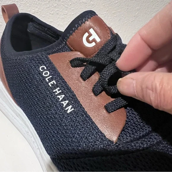 Cole Haan Grand Sport Men's Knit Casual Shoes Sneakers Size 11 Blue C32582 EUC - Picture 11 of 11
